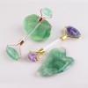 Natural Fluorite Face Massager Roller and Gua Sha