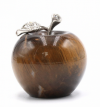 Natural Crystal Polished Apple Carving For Halloween And Christmas Decoration