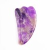 Natural Amethyst Gua sha Purple Quartz Jade Gua Sha With Box