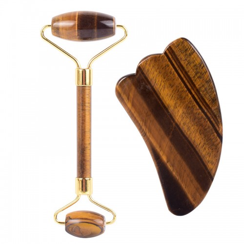 Tiger Eye jade roller & Gua sha wholesale