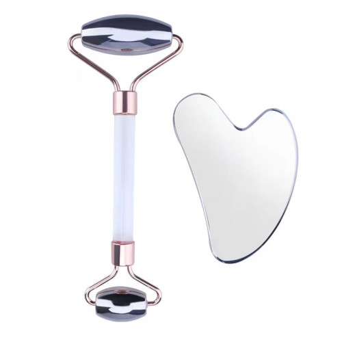 Stainless Steel Roller and Stainless steel Gua Sha Set