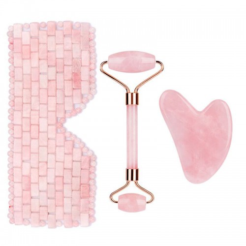 Rose Quartz Jade Roller Mask Gift Set