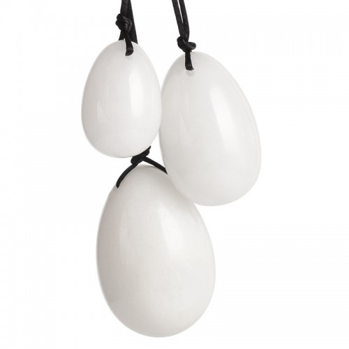 White Jade Quartz Yoni Egg For Women Vaginal Exercise