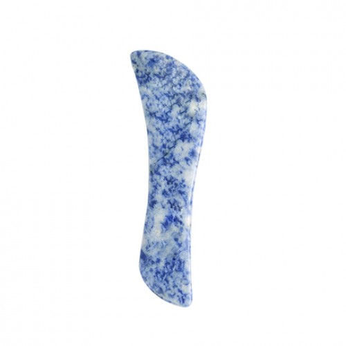 Aventurine Blue Spot Jasper Crystal Gua Sha tool S-shaped Knife Shape