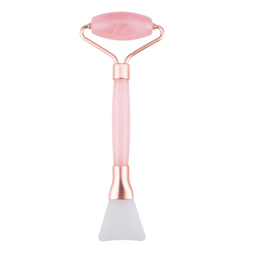 Rose Quartz Jade Roller and Shovel Design Facial Beauty Gua sha Multi-Function Beauty Tools