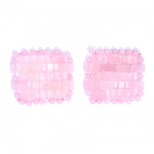 Rose Quartz Jade Stone Eye Pad