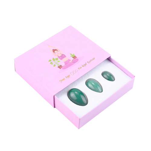 Wholesale Jade Yoni Eggs Drilled Green Aventurine Jade Yoni Egg Set