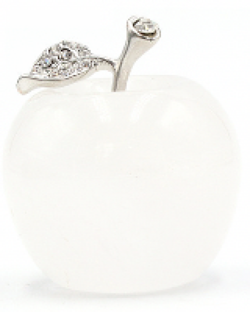 Wholesale Gemstone Christmas Apple Ornament Decorative Hand Carving Crystal