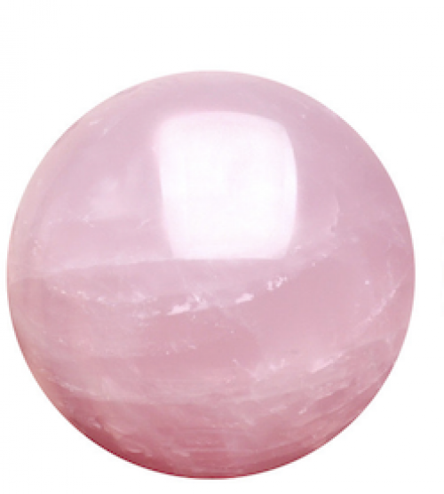 Natural Pink Stone Crystal Ball Gemstone Sphere