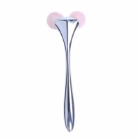 3D Rose Quartz Stone Facial roller