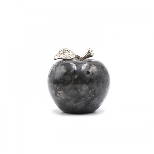 Wholesale Gemstone Christmas Apple Ornament Decorative Hand Carving Crystal
