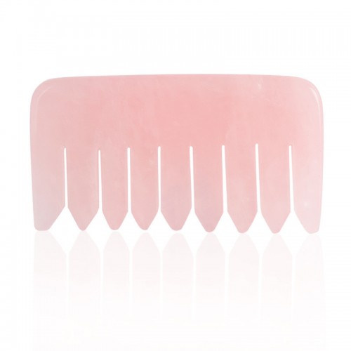 2022 New Design Wholesale Price Rose Quartz Gua Sha Comb