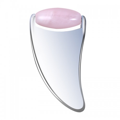 Rose Quartz Stainless Steel Body Gua Sha Massager