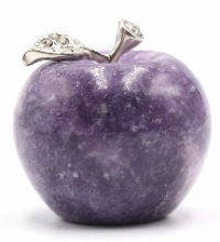 Wholesale Natural Crystal Carved Stones Crystal Apple For Decoration