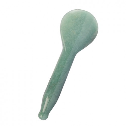 Spoon Shape Scraping Stone for Spa relaxing Meditation Massage Rose Quartz Aventurine