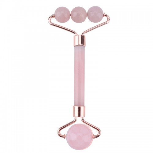 Chain Balls Rose Quartz Roller For Body