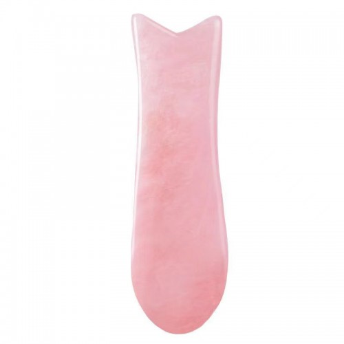 Rose Quartz Fish Shaped Gua Sha Tool