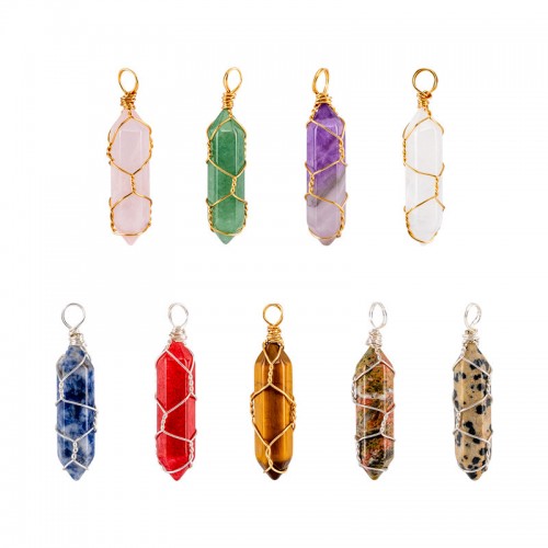 Bulk Bullet Shape Point Pendant Necklace