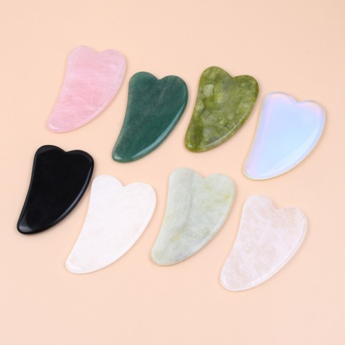 Heart Rose Quartz Gua Sha