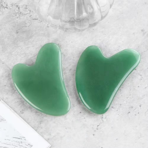 Natural Green Aventurine Jade Gua Sha Massage Tool