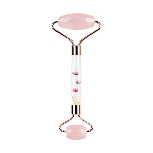 Rose Quartz Facial Jade Roller Gua Sha Set