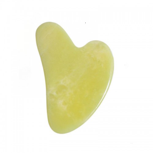 2022 New Yellow Jade Stone Gua Sha Massager