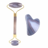 Grey Agate Face Roller Massager Beauty Tools Hot Selling Facial Roller Anti-aging