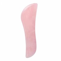 Rose Quartz Gua Sha tool S-shaped Knife Shape
