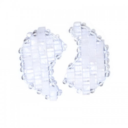 Clear Quartz Eye Pad Stone