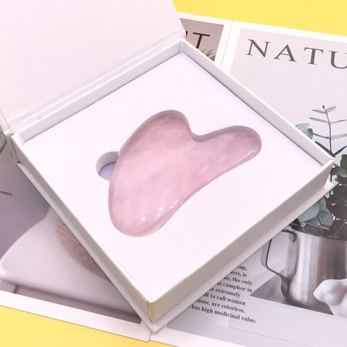 Popular Heart Shape Rose Quartz Gua Sha Massage Tool