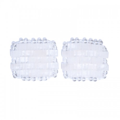 Clear Quartz Jade Eye Pad For Eyes Cooling And Relax