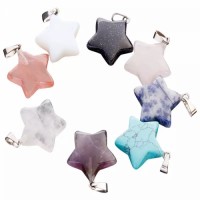 Bulk Crystal Star Necklace Pendants