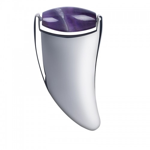 Amethyst Stainless Steel Handle Body Gua Sha Massager