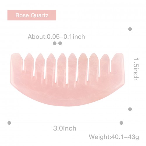 Rose Quartz Comb