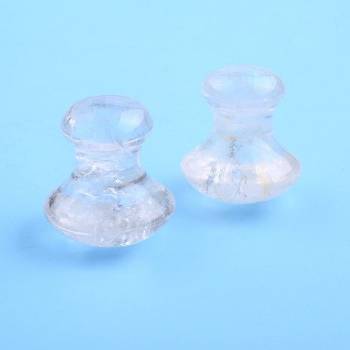 Clear Quartz Mushroom Jade Gua Sha Massage Tool