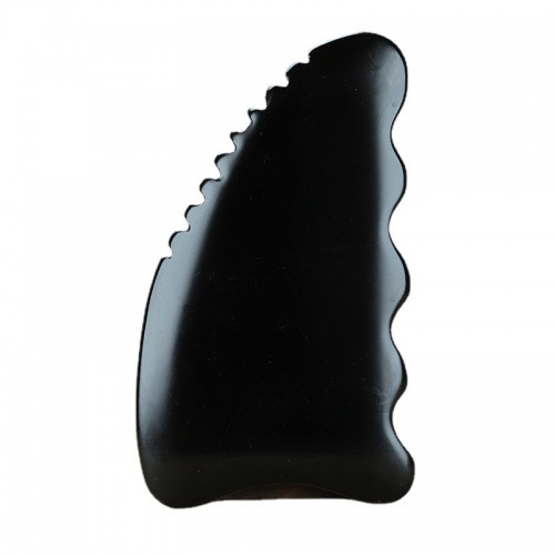 Custom New Shape Black Obsidian Bianstone Body Gua Sha