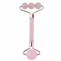 Chain Balls Rose Quartz Roller For Body