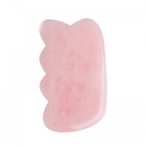 Wholesale Natural Rose Quartz Butterfly Gua Sha Massage Tool For Face and Body