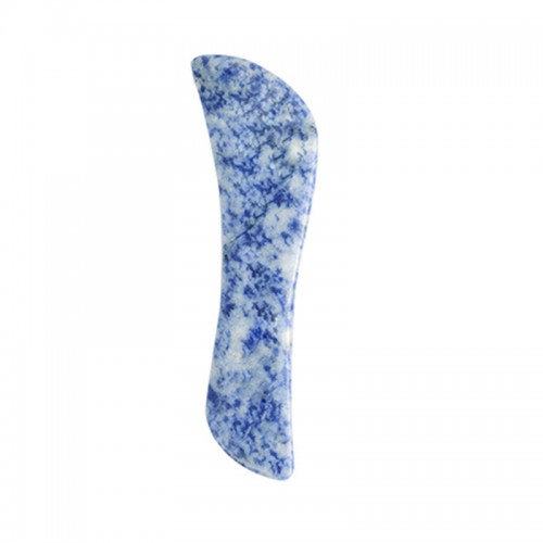 Aventurine Blue Spot Jasper Crystal Gua Sha tool S-shaped Knife Shape