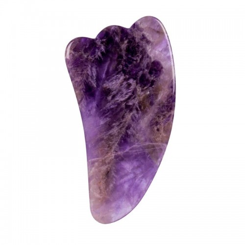 Natural Amethyst Gua sha Purple Quartz Jade Gua Sha With Box