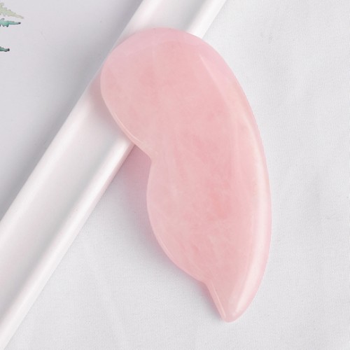 Gourd Shape Rose Quartz Gua Sha