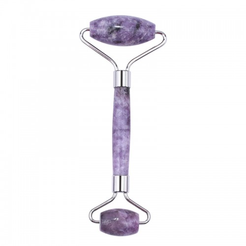 Purple Jade Quartz Jade Facial Roller Gua Sha Set