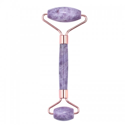 Purple Jade Quartz Jade Facial Roller Gua Sha Set