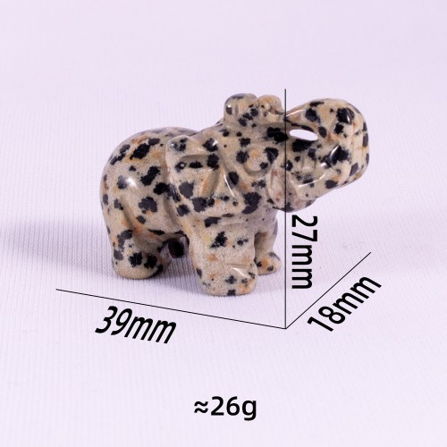 Wholesale Gemstone Hand Crafts Elephant Animal Figurines