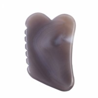 Wholesale Natural Grey Agate Gua Sha Stone For Face and Body