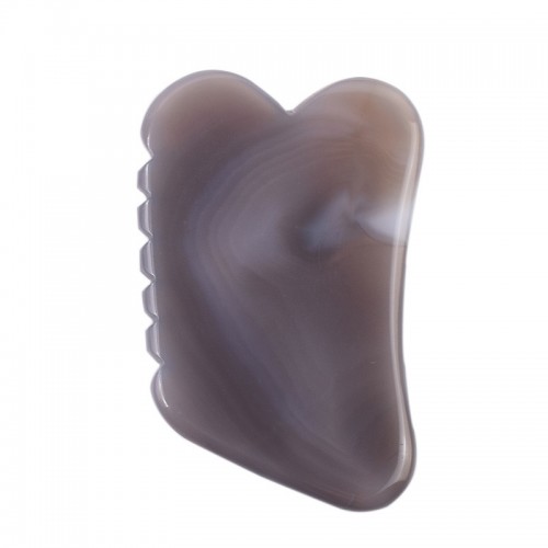 Wholesale Natural Grey Agate Gua Sha Stone For Face and Body