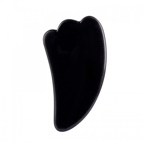 Black Obsidian Horn Shape Gua Sha